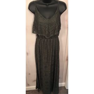 Crocheted floor length dress